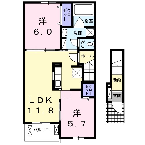 ベル　フルール 間取り