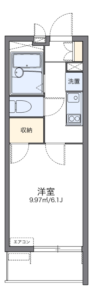 レオパレス梅北フィオーレ 間取り