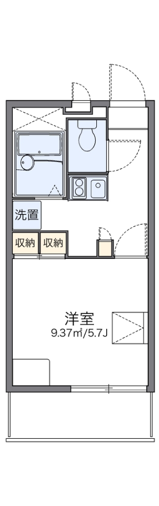 レオパレスイクセン３ 間取り