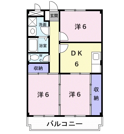 大阪府堺市中区大野芝町 間取り
