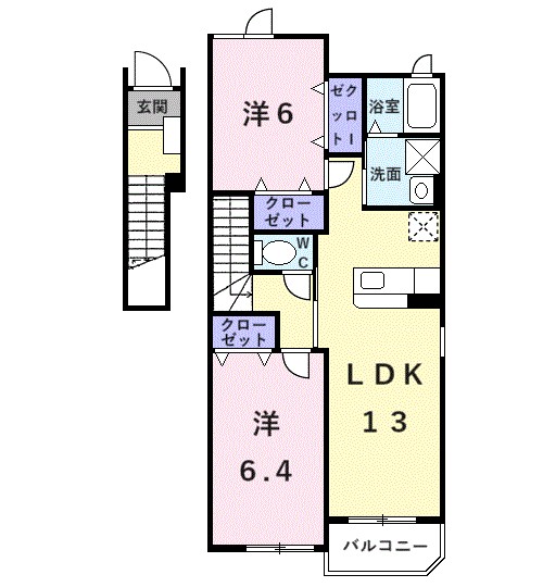 エスプワールＢ 間取り