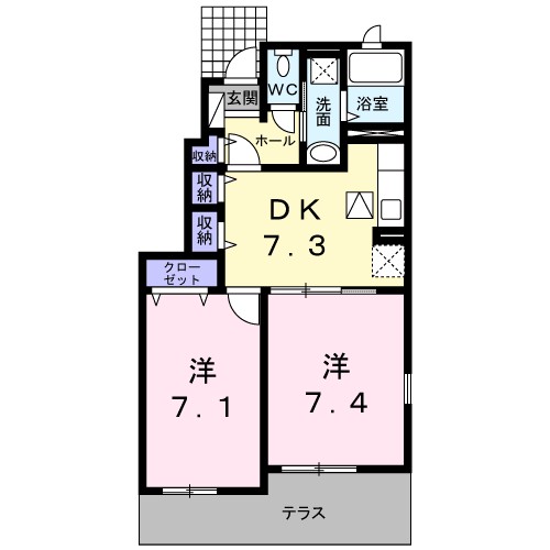 メゾン　ド　ラトン　ラヴール 間取り