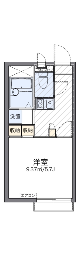 レオパレス六条 間取り