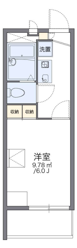 レオパレスリバーサイドウエスト 間取り