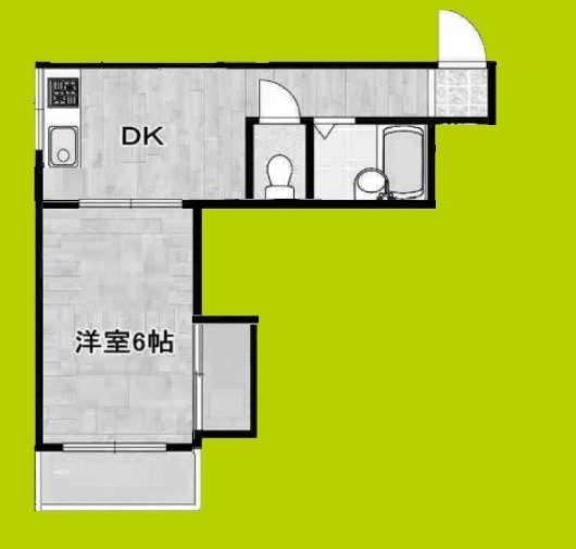 シティコーポアビコ 間取り図