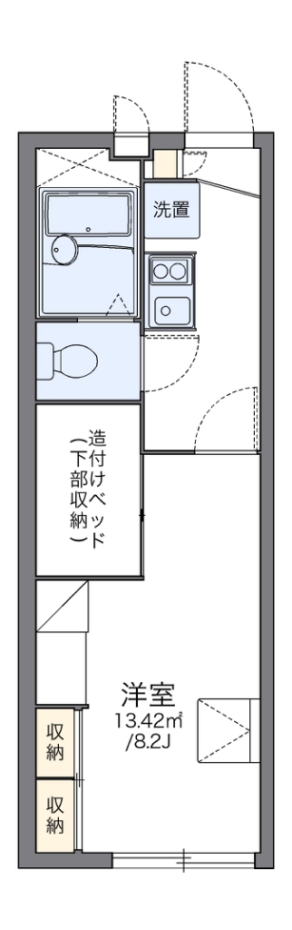 レオパレス北巽駅西 間取り