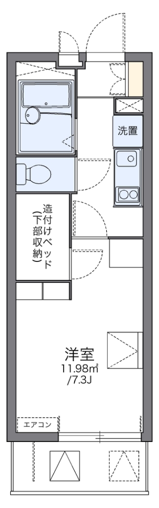 レオパレスパサート 間取り