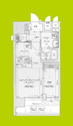 プレリス阿波座Bloom 間取り