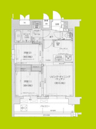 プレリス阿波座Bloom 間取り
