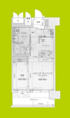 プレリス阿波座Bloom 間取り