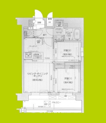 プレリス阿波座Bloom 間取り
