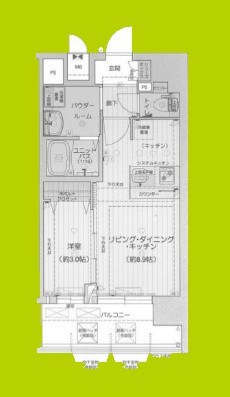 プレリス阿波座Bloom 間取り