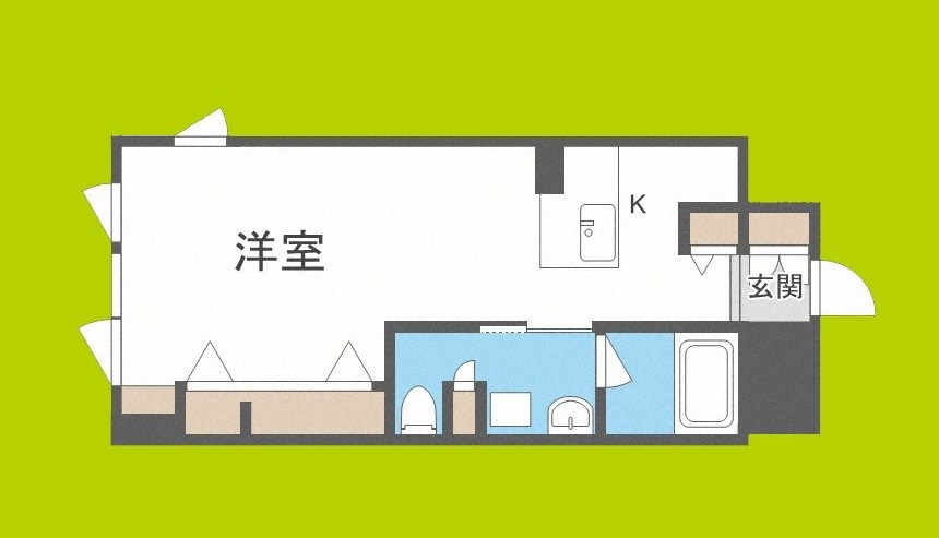 RIDGE北堀江 間取り