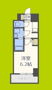 S-RESIDENCE南堀江 間取り
