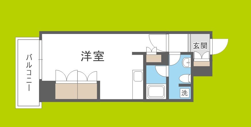 南堀江アパートメントシエロ 間取り