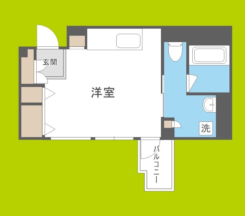 RIDGE北堀江 間取り