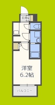 S-RESIDENCE南堀江 間取り