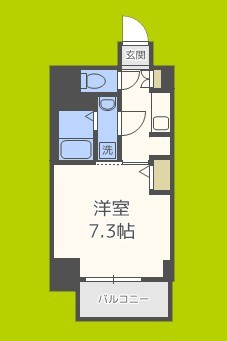 S-RESIDENCE南堀江 間取り