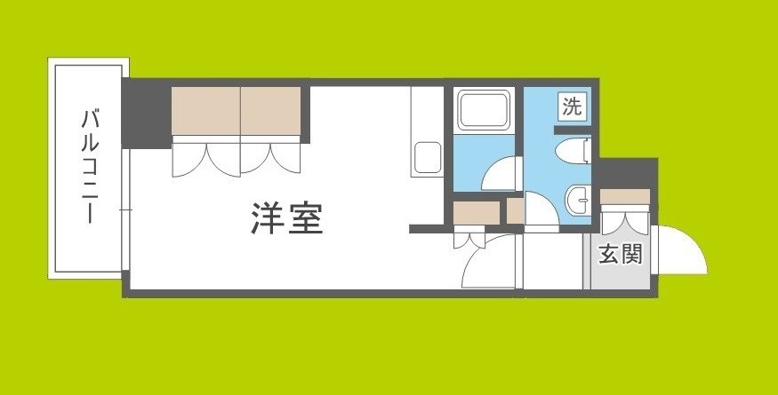 南堀江アパートメントシエロ 間取り