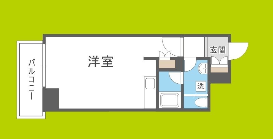 南堀江アパートメントシエロ 間取り
