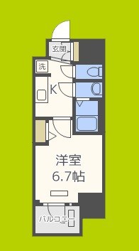 プレサンス新町ウィズ　ジョイ 間取り