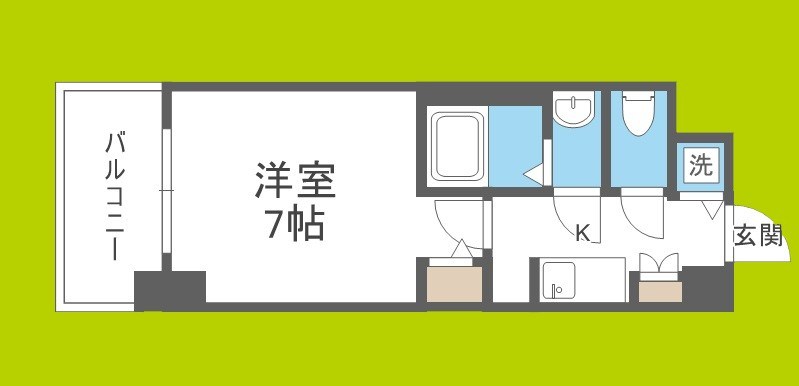 Fortuney北堀江 間取り