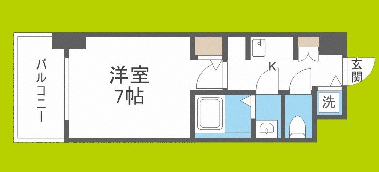 Fortuney北堀江 間取り
