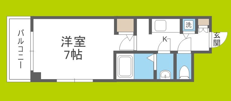 Fortuney北堀江 間取り