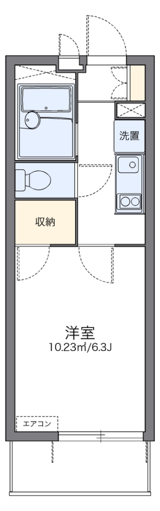 レオパレスセブンスヒルⅤ 間取り