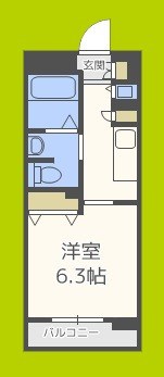 CITY　SPIRE靭公園 間取り
