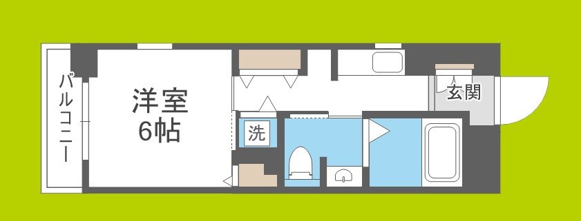 CITY　SPIRE靭公園 間取り