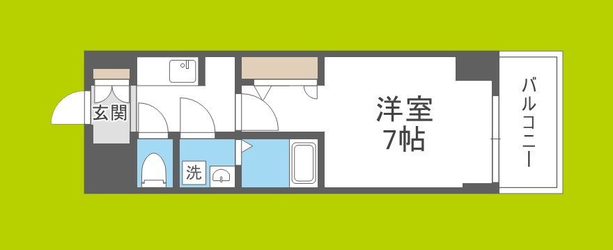 S-RESIDENCE阿波座bouncy 間取り