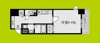 W.O.B　HONMACHI-WEST 間取り