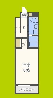 URBAN FLATS中之島 間取り