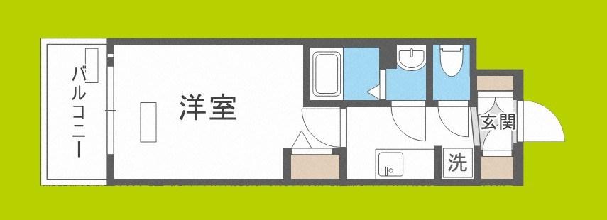 プレサンスOSAKA DOMECITYクロスティ 間取り