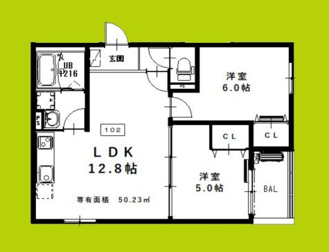 D porta moderno 間取り