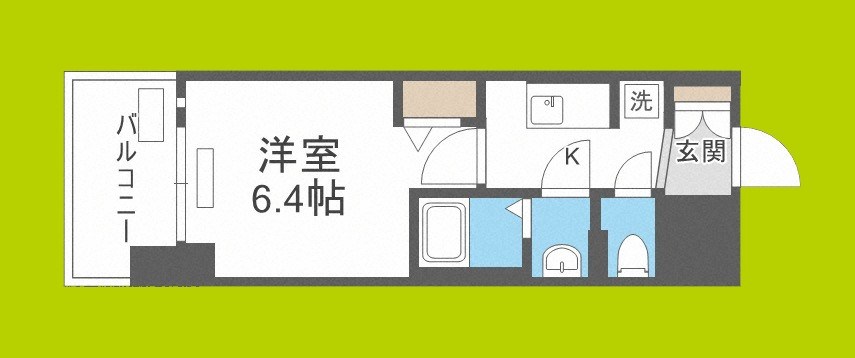 プレサンスOSAKA DOMECITYビーツ 間取り