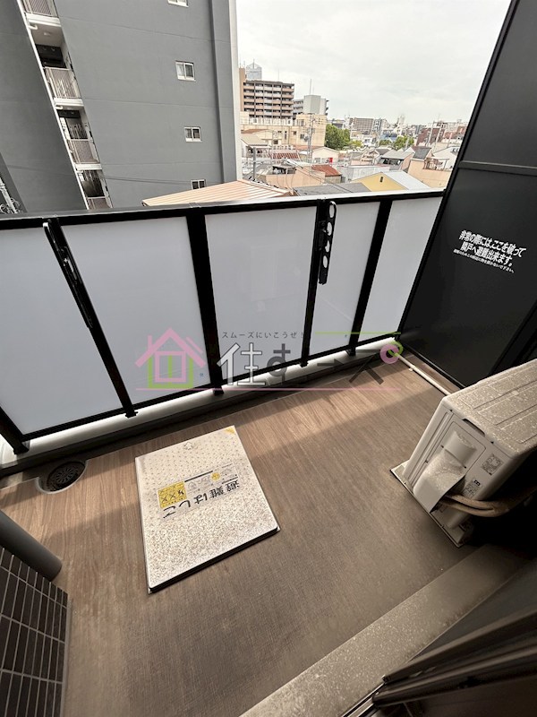 プレサンスOSAKA DOMECITYビーツ ベランダ