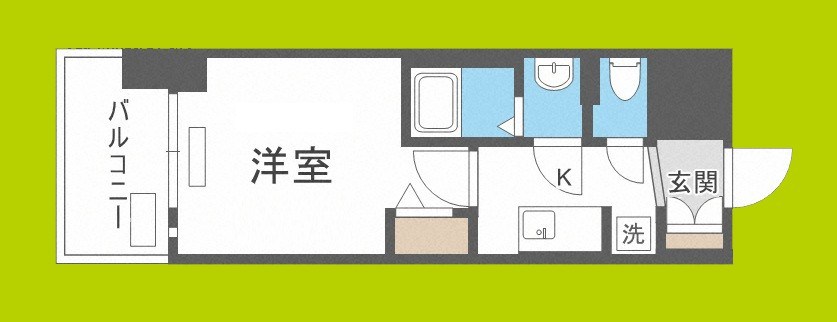 プレサンスOSAKA DOMECITYビーツ 間取り