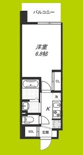 Luxe新大阪Ⅵ 間取り