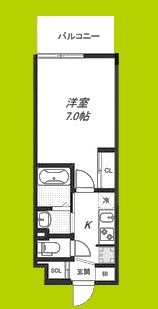 Luxe新大阪Ⅵ 間取り