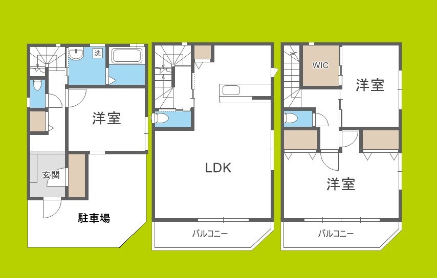 西成区鶴見橋一戸建 間取り