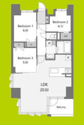 S-RESIDENCE谷町六丁目alo 間取り図