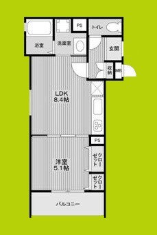 フォレストクリエオーレ諸口 間取り