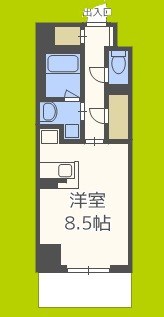 ドゥーエ立売堀 間取り