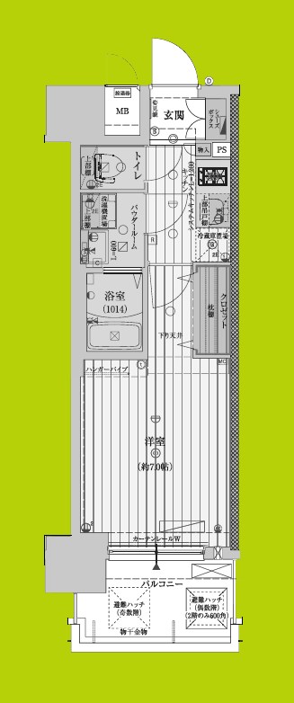 ファーストフィオーレ新町ファジスタ 間取り
