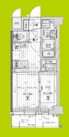 ファーストフィオーレ新町ファジスタ 間取り