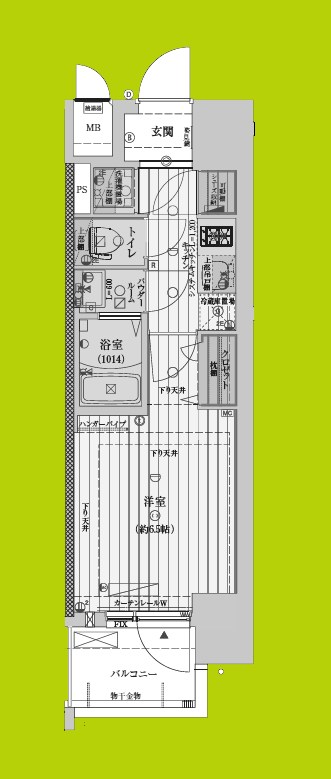 ファーストフィオーレ新町ファジスタ 間取り