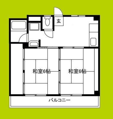 汎愛ハイツ 間取り図