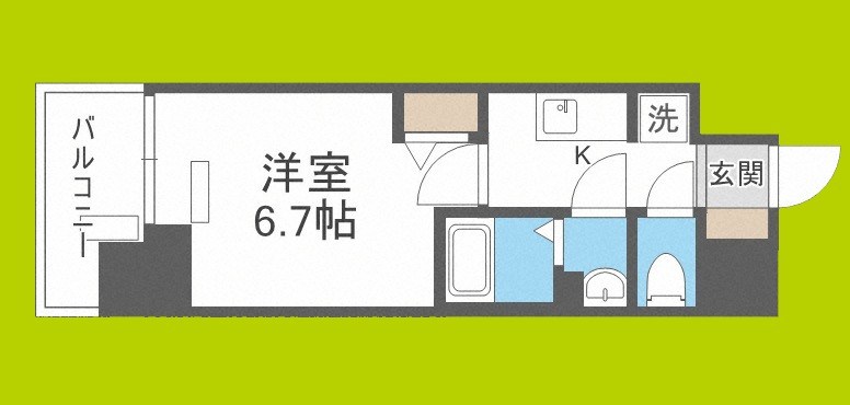 プレサンス立売堀ベルヴィル 間取り図